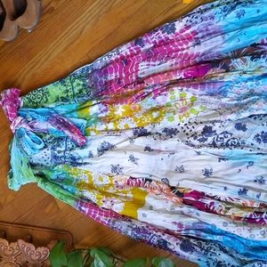 Beautiful boho skirt with sash at waist